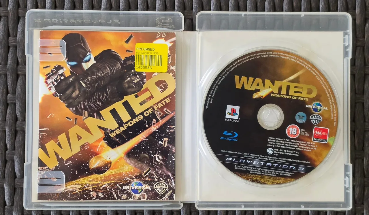 2009 Wanted: Weapons of Fate PS3 Australian Release Complete — photo 5