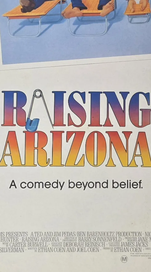 1987 Raising Arizona Original Australian Daybill Movie Poster Nicolas Cage – photo 10