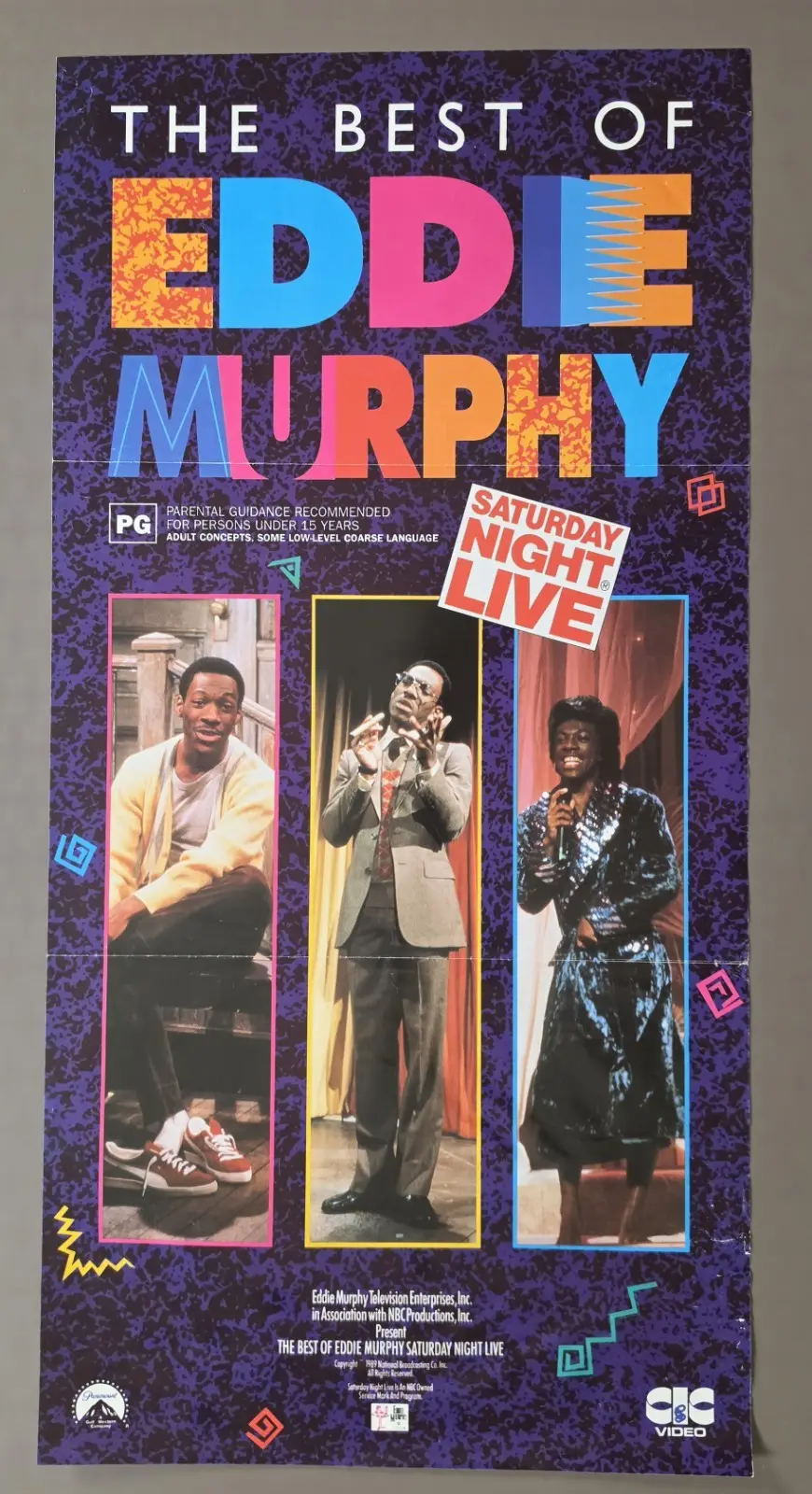 The Best of Eddie Murphy 1989 Australian Video Promo Poster SNL CIC – photo 2