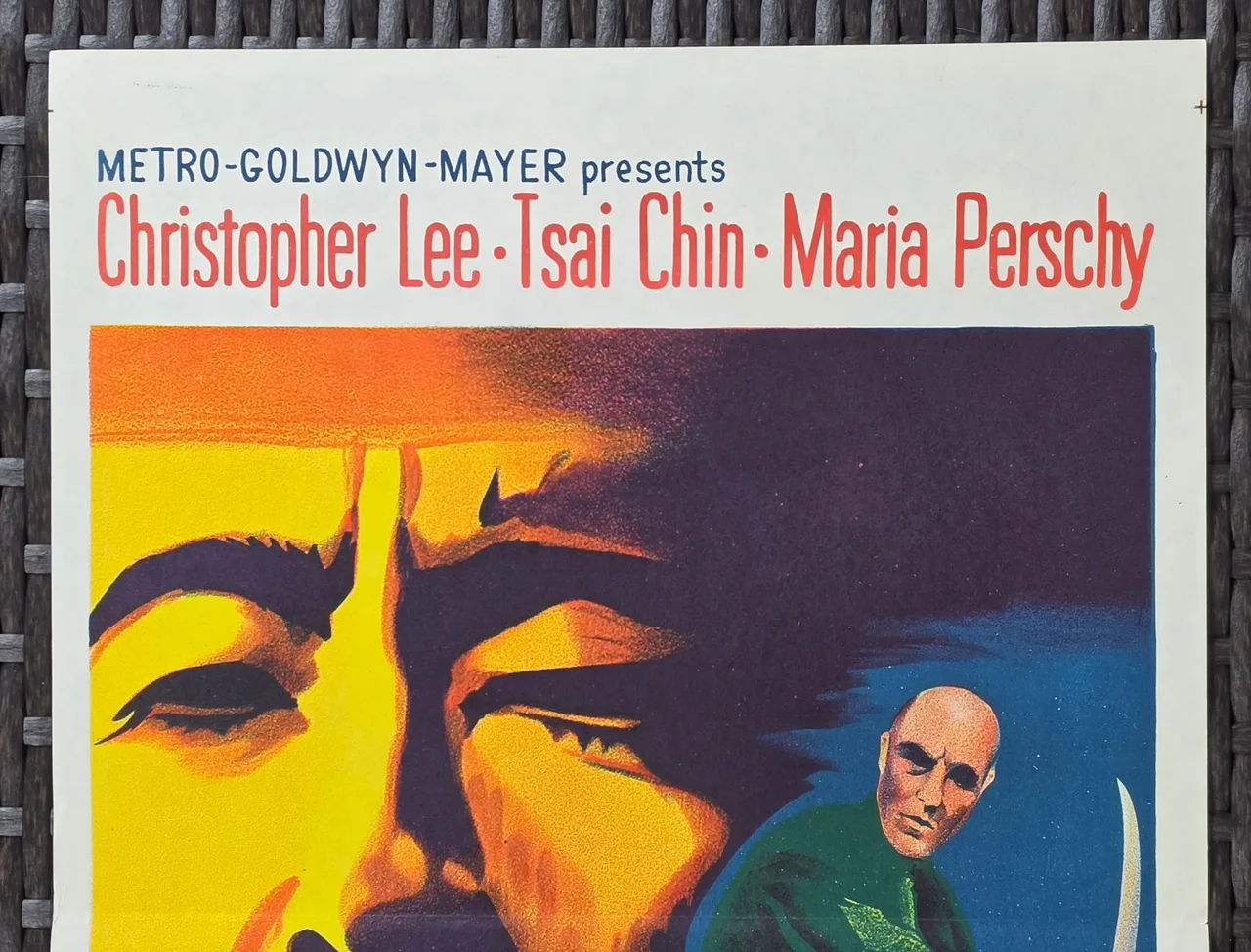 1969 The Castle of Fu Manchu Original Australian Daybill Christopher Lee — photo 4