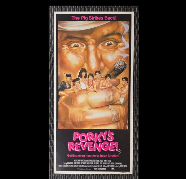Porky's Revenge 1985 Original Australian Daybill Movie Poster Comedy