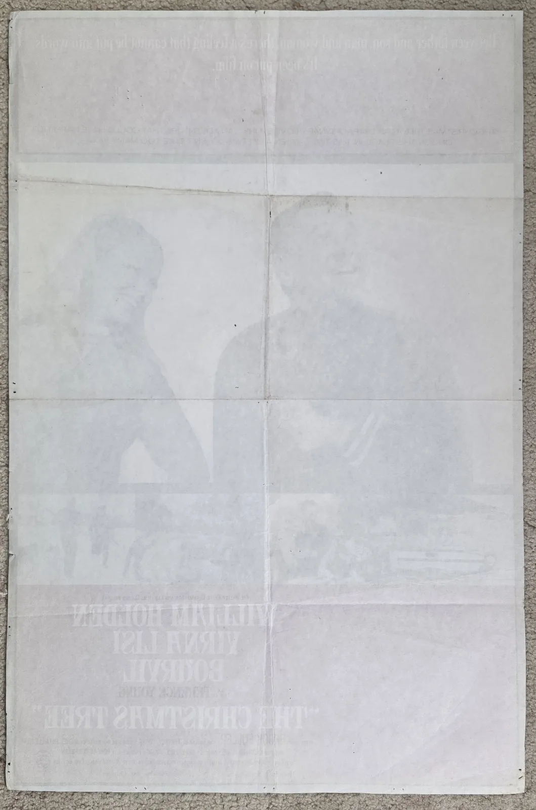 The Christmas Tree 1969 Original Australian One Sheet 27x40Poster William Holden – photo 5