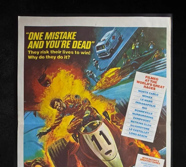 1978 Formula 1 Speed Fever Original Australian Daybill Movie Poster Racing VG+ – photo 8