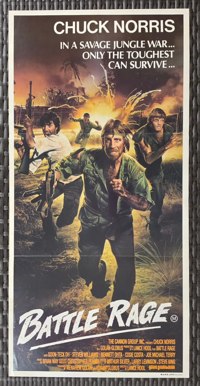 1985 Battle Rage / Missing in Action 2 Original Australian Daybill Chuck Norris — photo 2