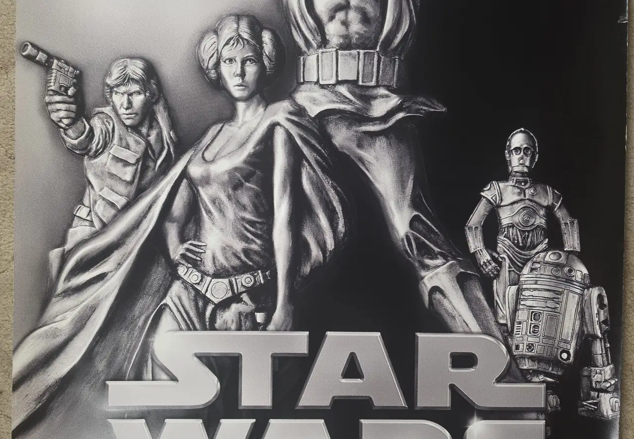 Star Wars Trilogy 2004 Original Video Ezy Promo Poster 200x80cm DVD Display – photo 5