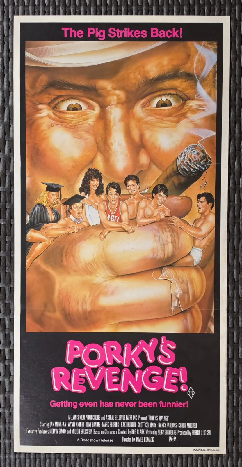 Porky's Revenge 1985 Original Australian Daybill Movie Poster Comedy — photo 2