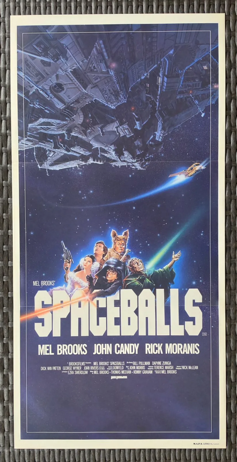 Spaceballs 1987 Original Australian Daybill Movie Poster Mel Brooks John Candy — photo 2
