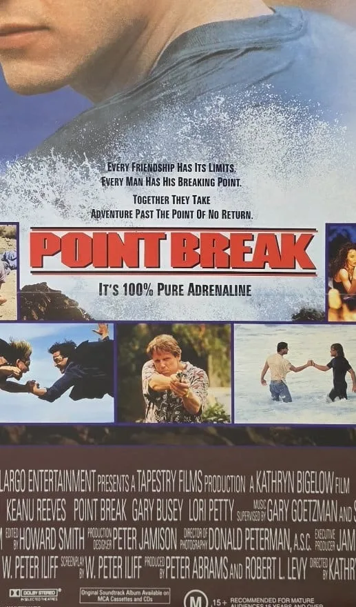 Point Break 1991 Original Australian Daybill Poster Keanu Reeves Patrick Swayze – photo 7