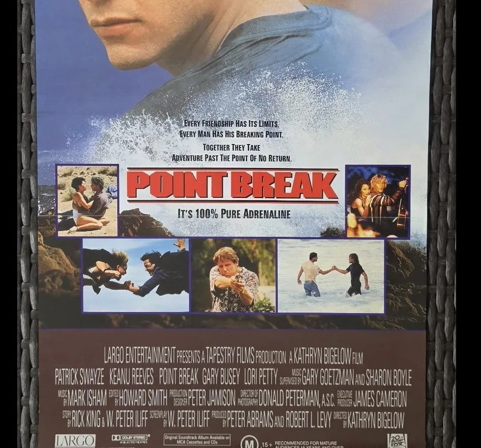 Point Break 1991 Original Australian Daybill Poster Keanu Reeves Patrick Swayze – photo 5