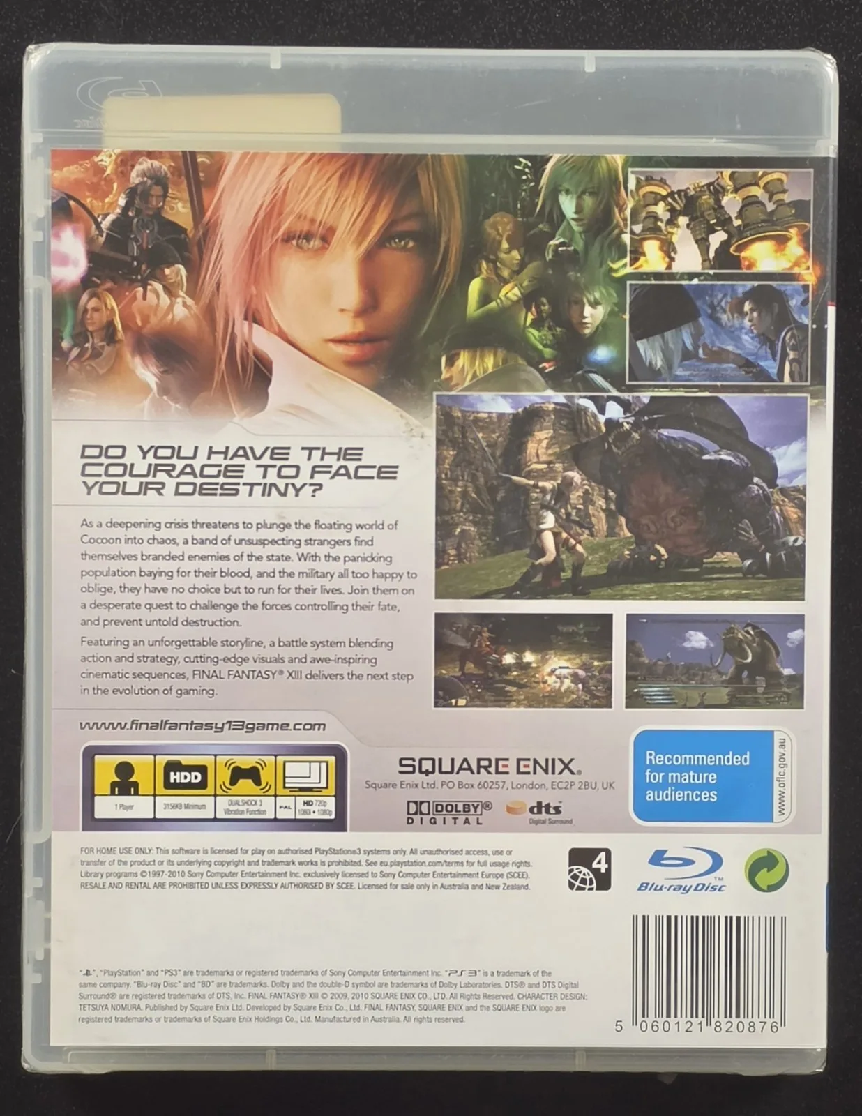 2010 Final Fantasy XIII PS3 Brand New Factory Sealed EB Games Price Sticker PAL – photo 2