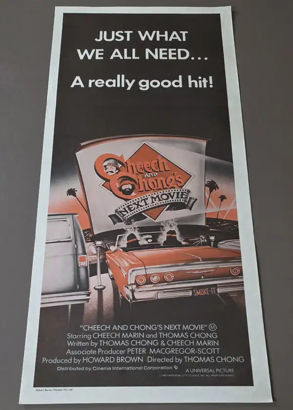 Cheech & Chong's Next Movie 1980 Australian Daybill Poster Original D