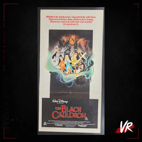 1985 The Black Cauldron Original Australian Daybill Disney Movie Poster E