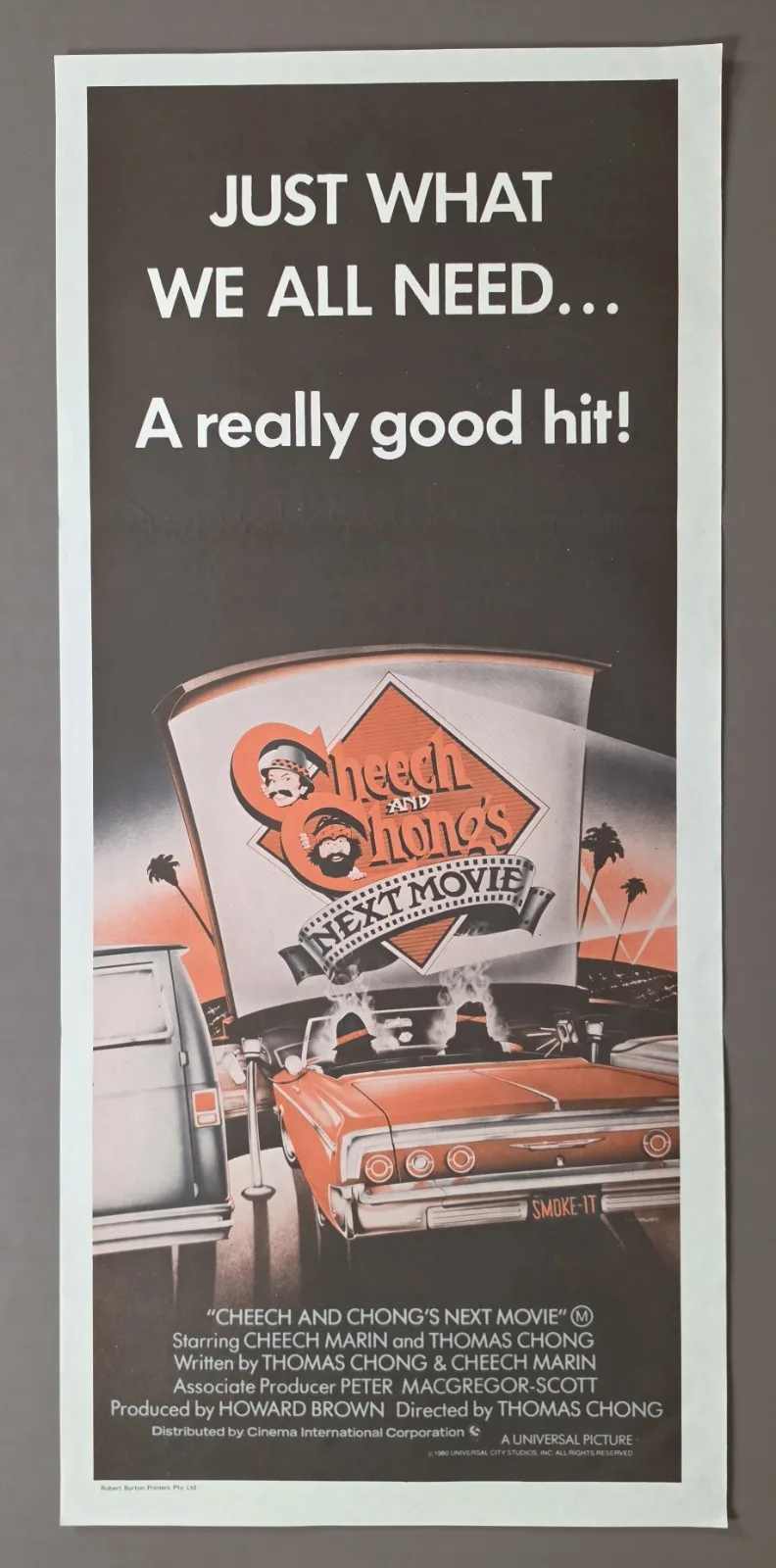 Cheech & Chong's Next Movie 1980 Australian Daybill Poster Original D – photo 2