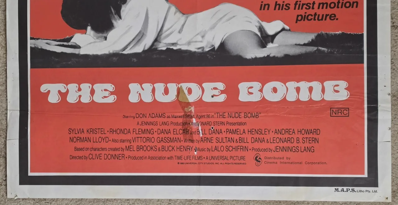 The Nude Bomb 1980 Original Australian One Sheet Movie Poster Get Smart Don Adam – photo 4