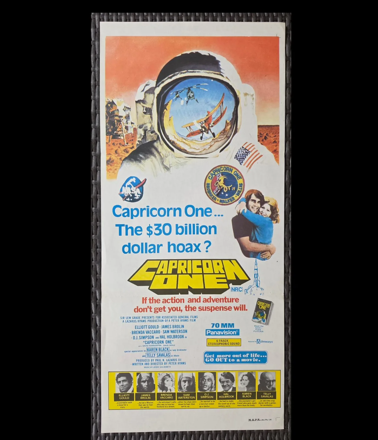Capricorn One 1978 Original Australian Daybill Movie Poster Elliott Gould – photo 5