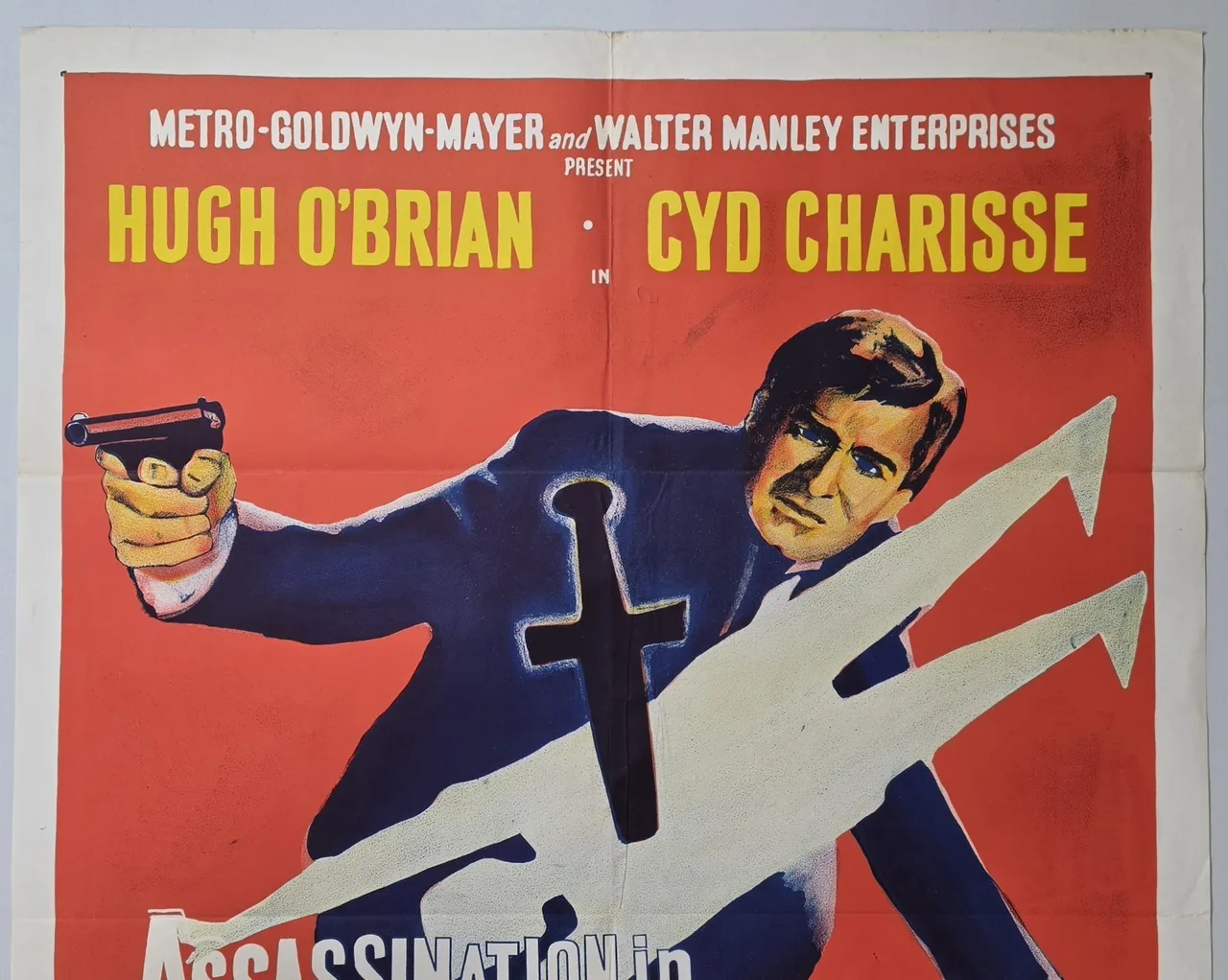 1965 Assassination in Rome 27x40 Original Australian One Sheet Crime SS VG – photo 9