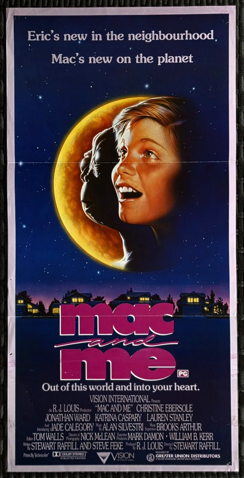 Mac And Me 1988 Original Australian Daybill Poster Cult Sci-Fi Movie E – photo 6