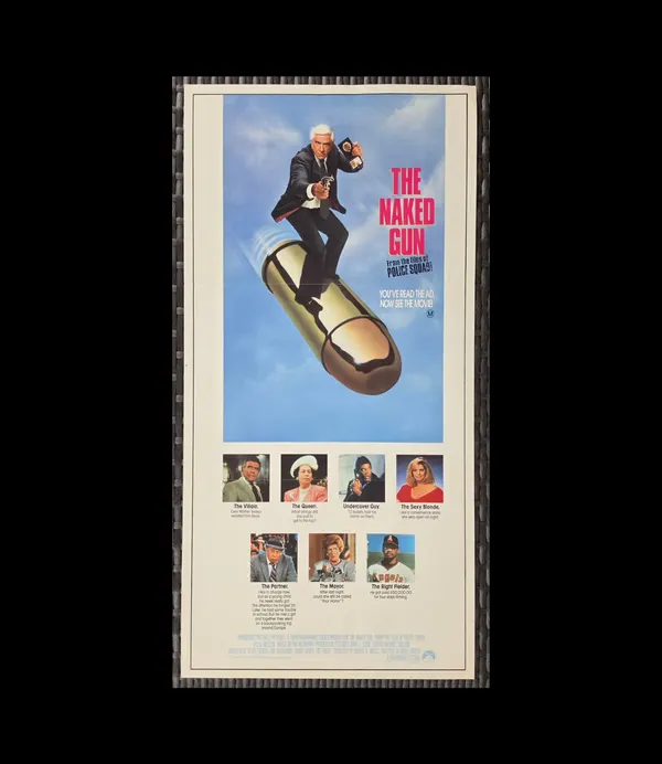 The Naked Gun 1988 Original Australian Daybill Movie Poster Leslie Nielsen