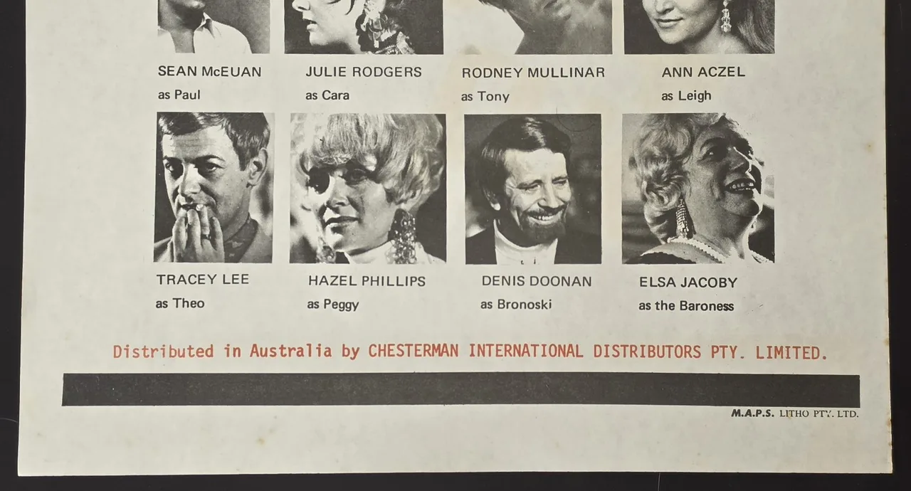1970 The Set Original Australian Daybill Movie Poster Adults Frank Brittain VG – photo 4