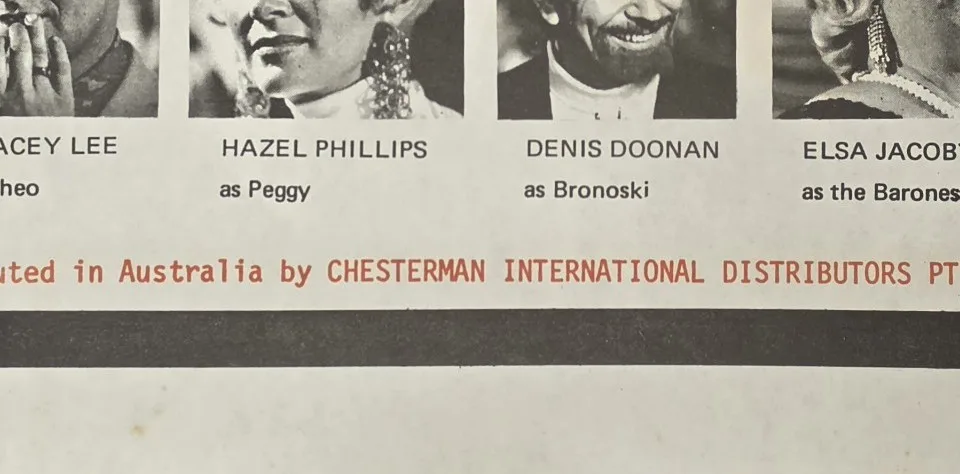1970 The Set Original Australian Daybill Movie Poster Adults Frank Brittain VG – photo 12