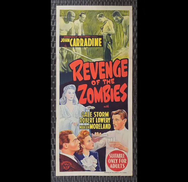 1943 Revenge of the Zombies Original Australian Daybill Horror Movie Poster