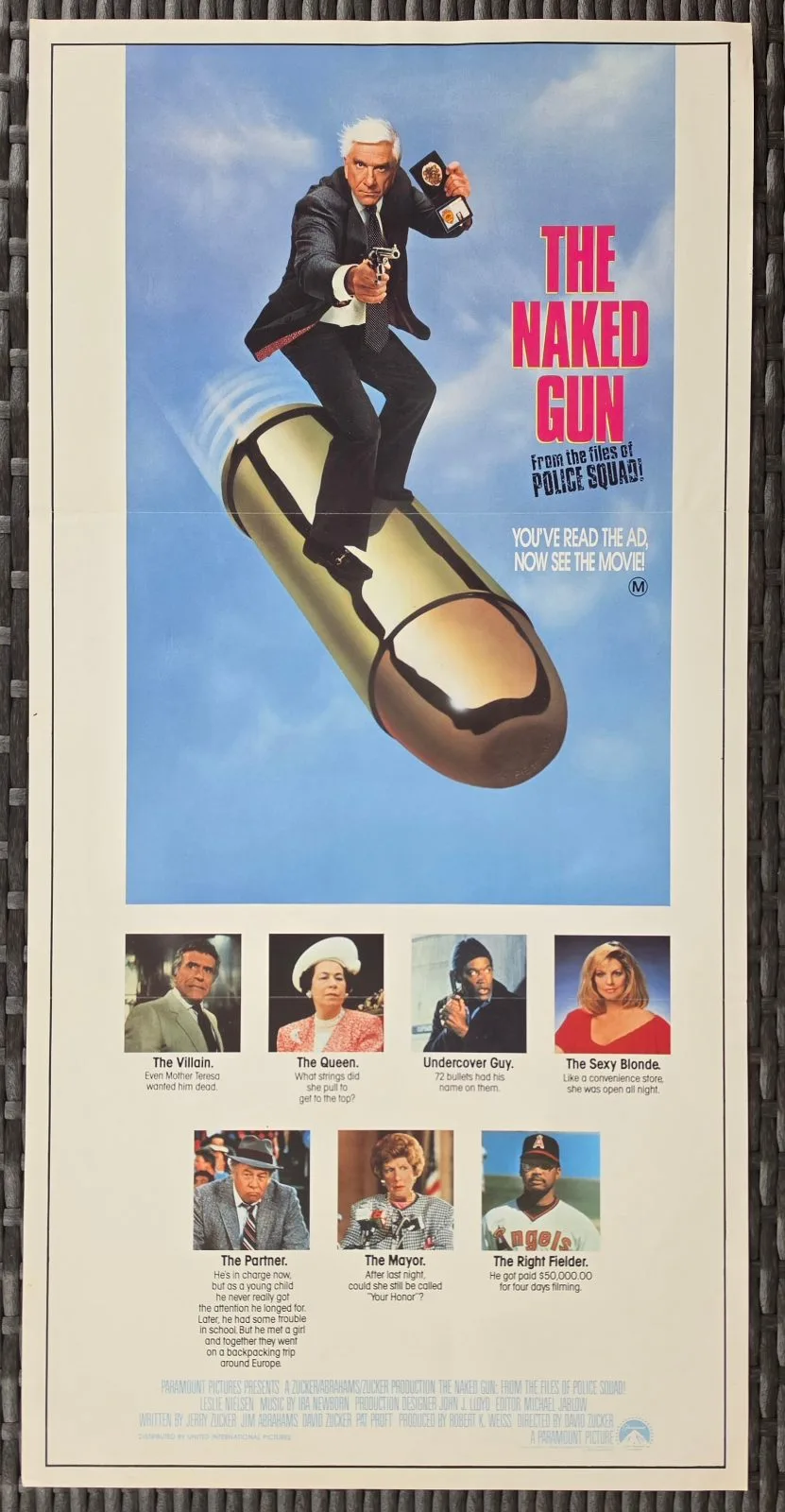 The Naked Gun 1988 Original Australian Daybill Movie Poster Leslie Nielsen — photo 2