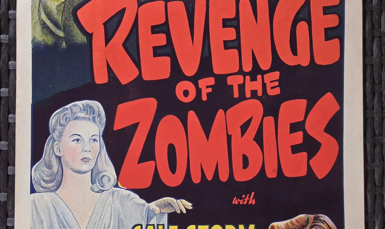 1943 Revenge of the Zombies Original Australian Daybill Horror Movie Poster — photo 5