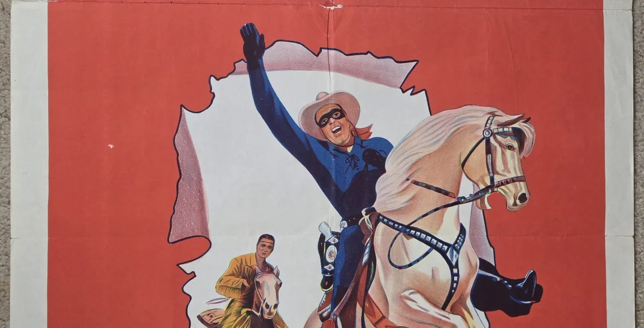 1956 The Lone Ranger Original SS Australian One Sheet Movie Poster Clayton Moore – photo 4