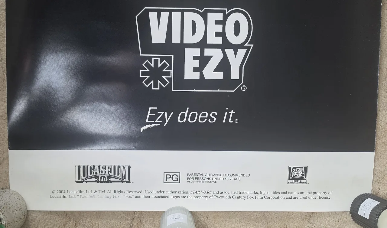 Star Wars Trilogy 2004 Original Video Ezy Promo Poster 200x80cm DVD Display – photo 3