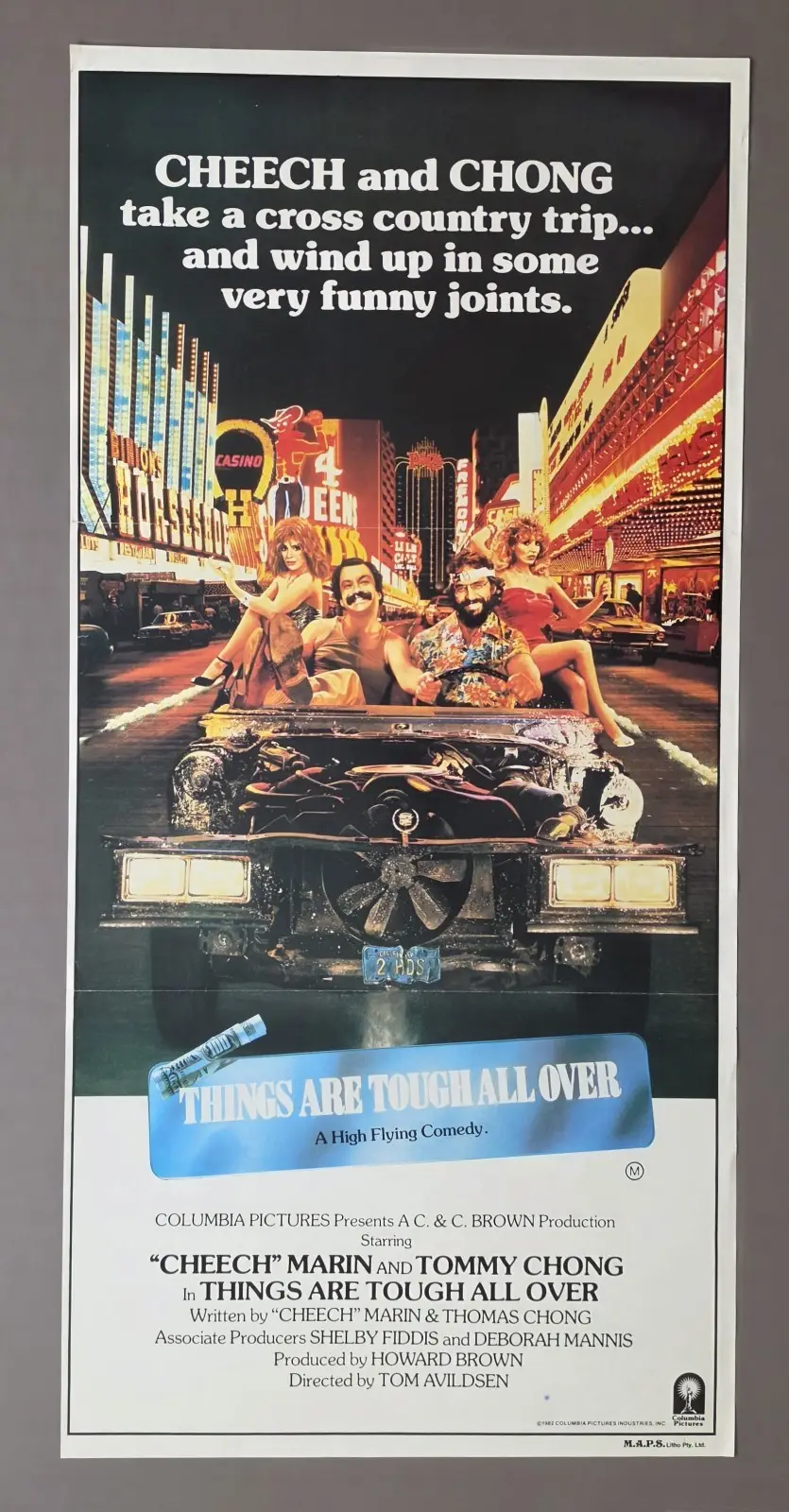 Things Are Tough All Over 1982 Australian Daybill Poster Cheech & Chong – photo 2