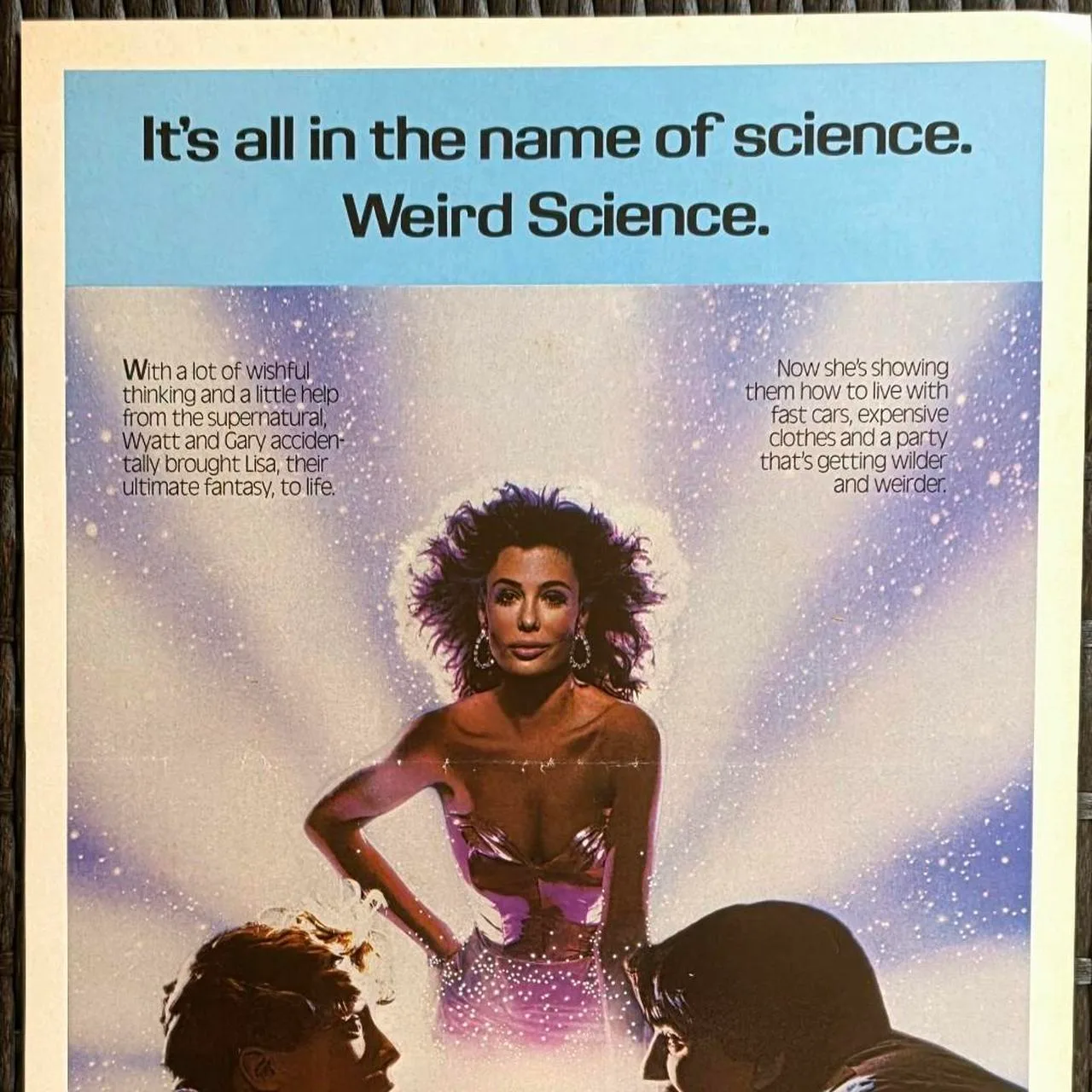1985 Weird Science Original Australian Daybill Movie Poster E Cult Comedy – photo 2