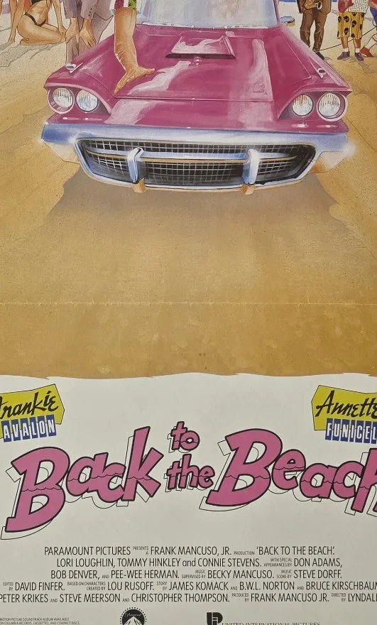 Back to the Beach 1987 Original Australian Daybill Poster Frankie Avalon VG – photo 9