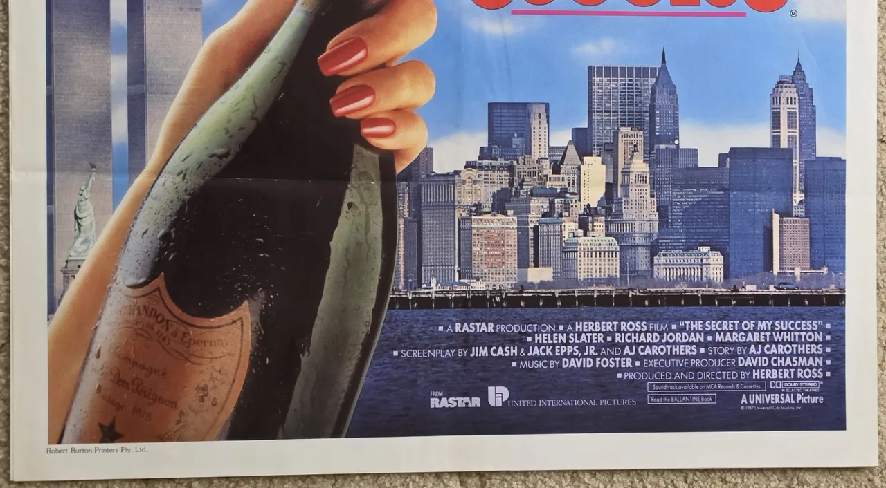 1987 The Secret of My Success Original Australian 27x40 One Sheet Movie Poster – photo 9