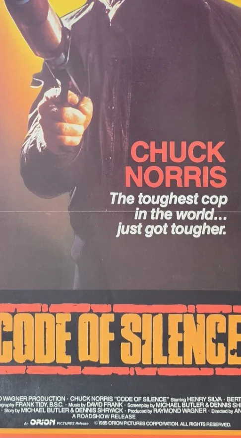 Code of Silence 1985 Australian Daybill Poster Chuck Norris Original – photo 7