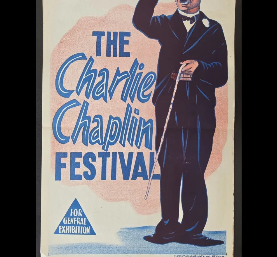 1955 The Charlie Chaplin Festival Original Australian Daybill Poster VG Rare – photo 7