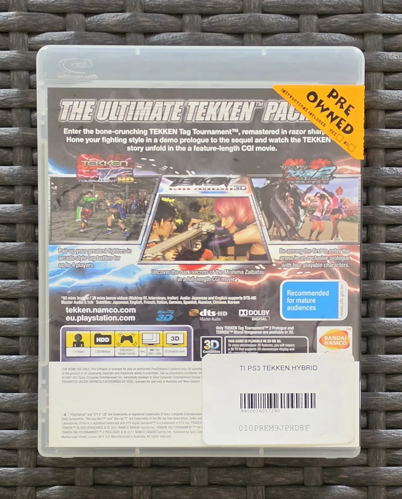 2011 Tekken Hybrid PS3 PlayStation 3 Australian Release Complete w/ Manual – photo 7