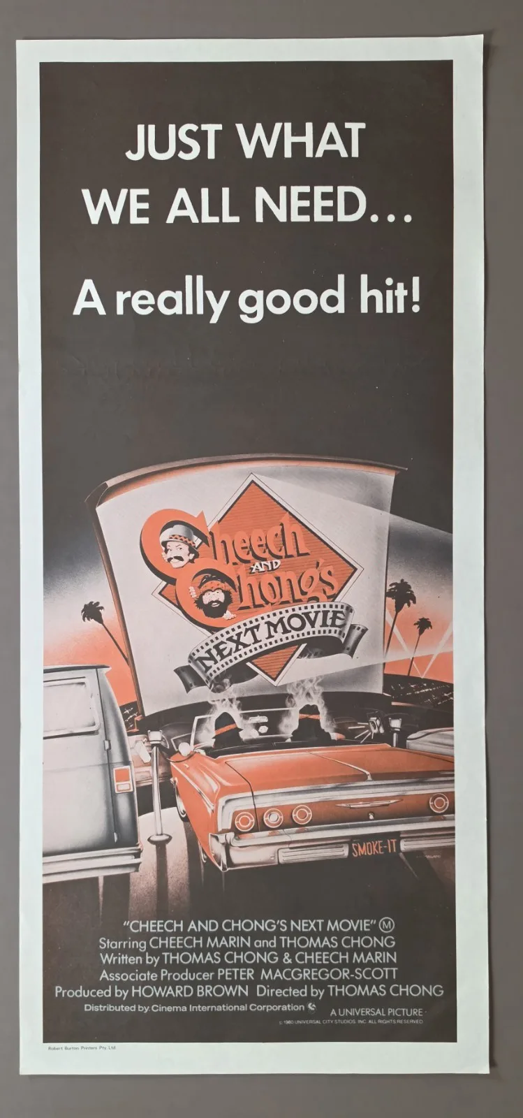 Cheech & Chong's Next Movie 1980 Australian Daybill Poster Original C – photo 2