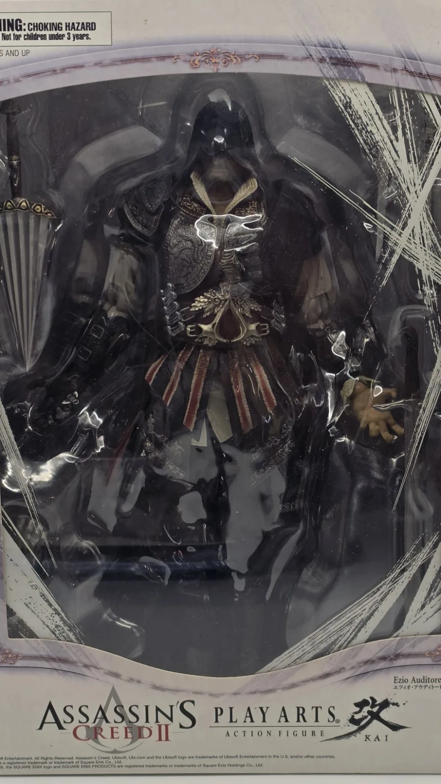 2010 Assassin's Creed II Play Arts Kai Ezio Auditore Factory Sealed Figure – photo 8