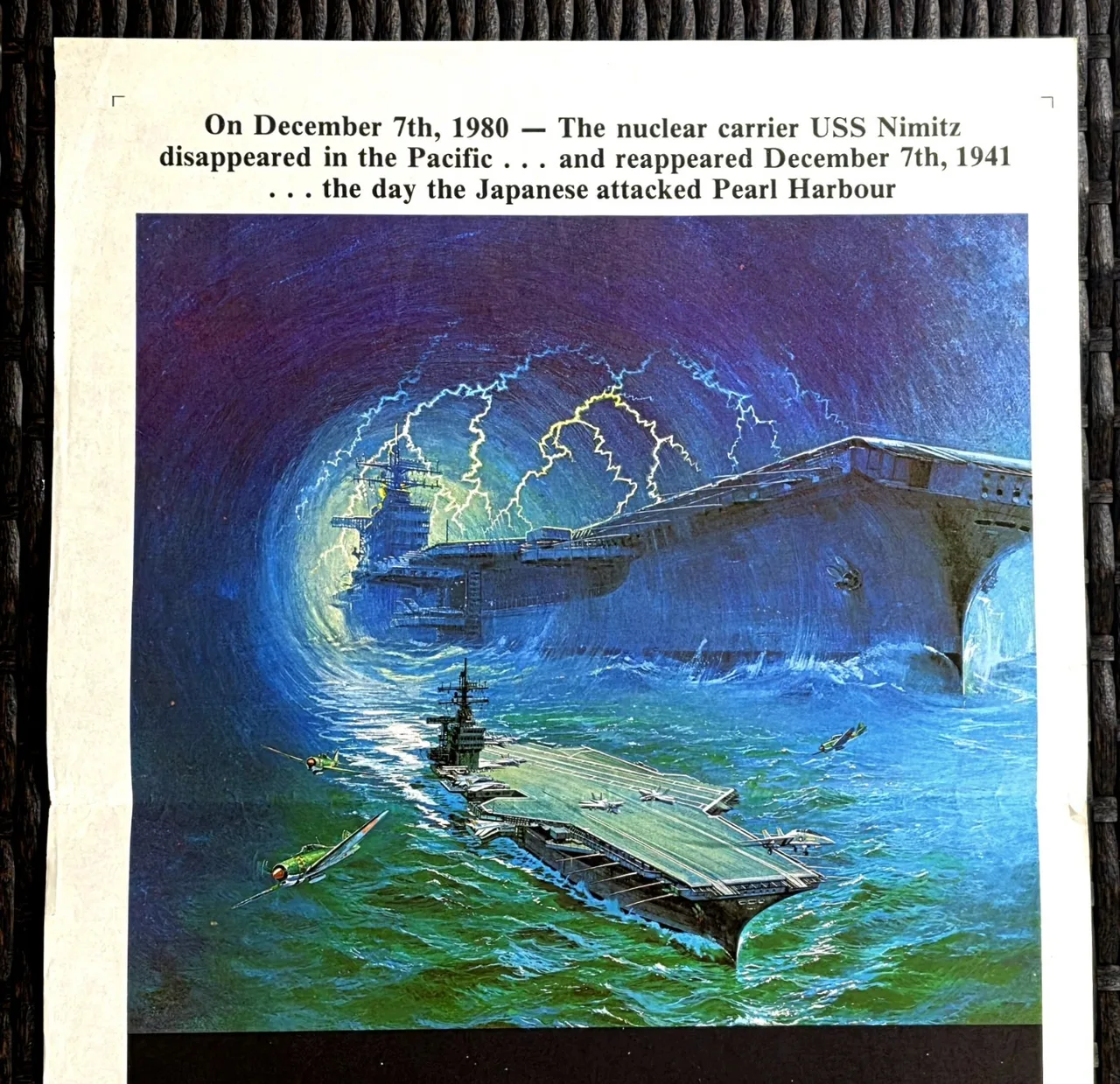 The Final Countdown 1980 Original Australian Daybill Poster Sci-Fi War E – photo 5