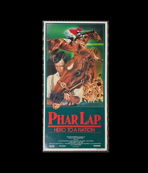 1983 Phar Lap Original Australian Daybill Movie Poster Horse Racing