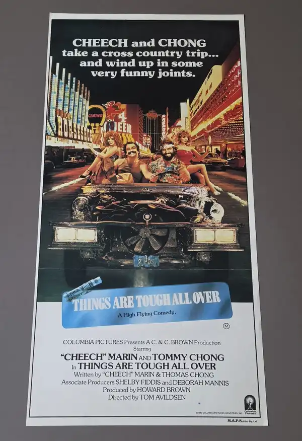 Things Are Tough All Over 1982 Australian Daybill Poster Cheech & Chong