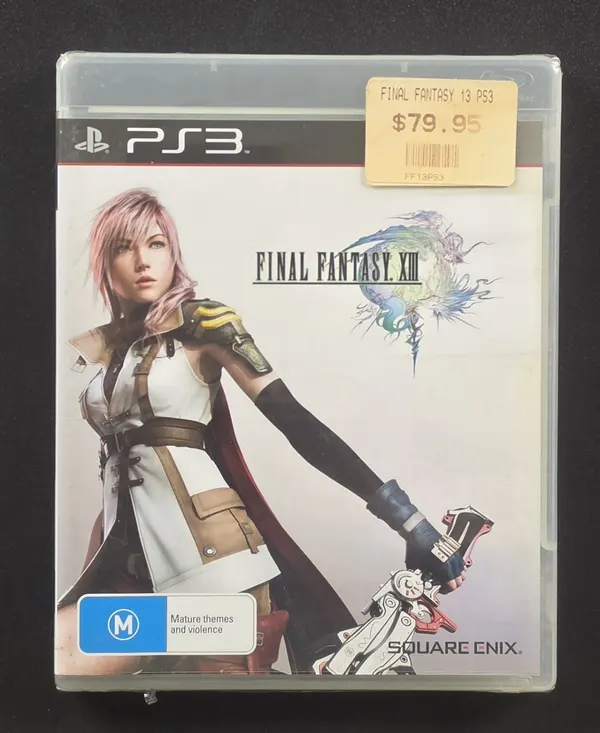 2010 Final Fantasy XIII PS3 Brand New Factory Sealed EB Games Price Sticker PAL