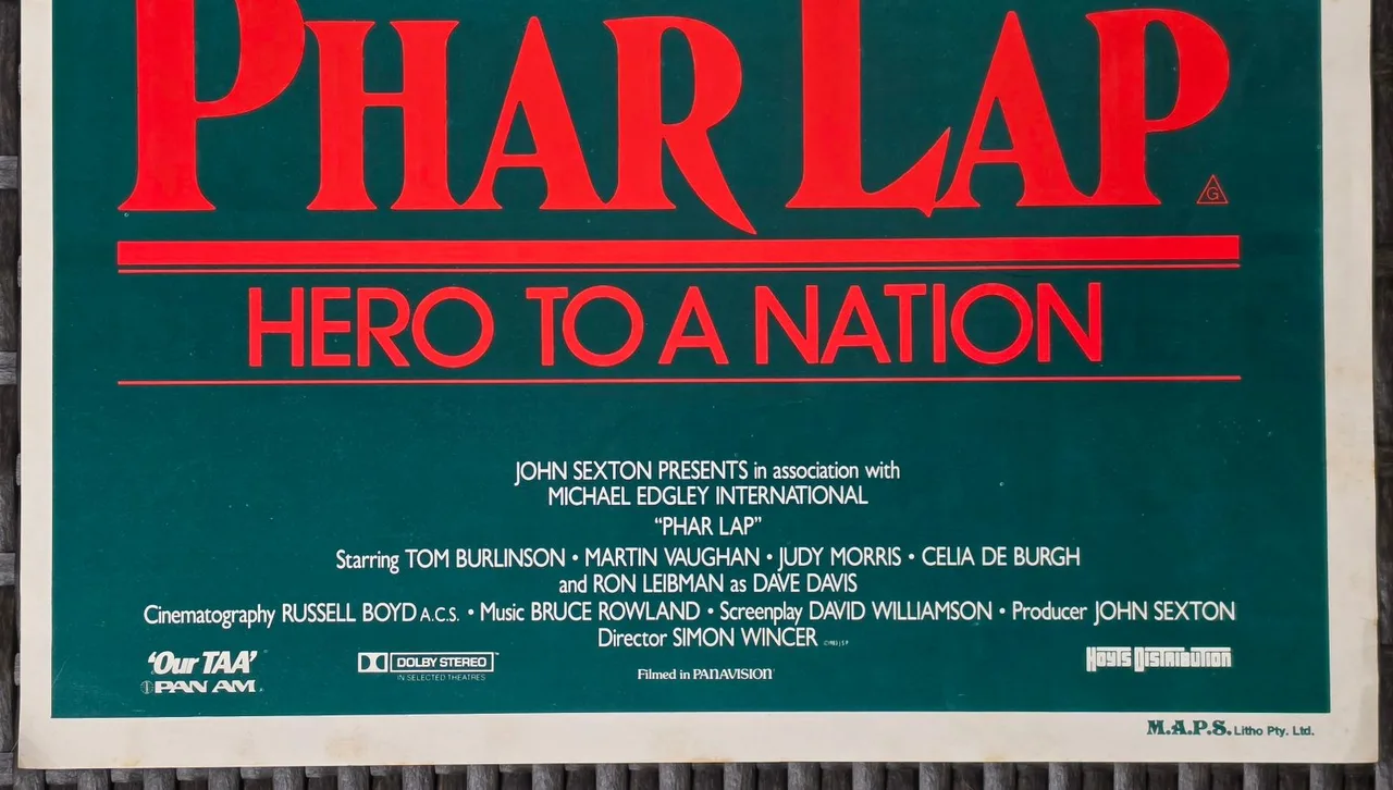 1983 Phar Lap Original Australian Daybill Movie Poster Horse Racing — photo 6