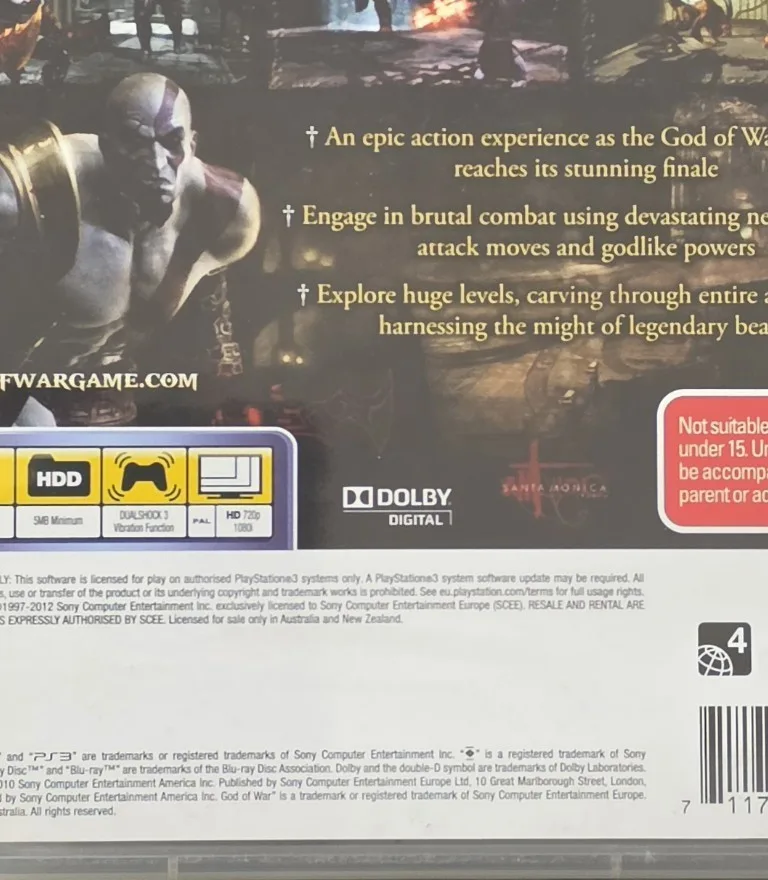 2012 God of War III Essentials PS3 Factory Sealed Australia Brand New – photo 8