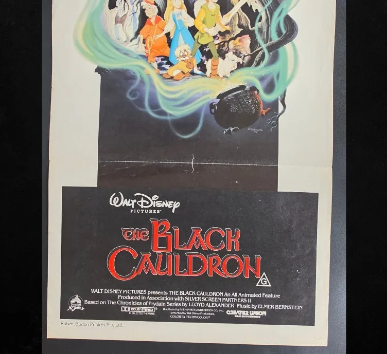 1985 The Black Cauldron Original Australian Daybill Disney Movie Poster E – photo 7