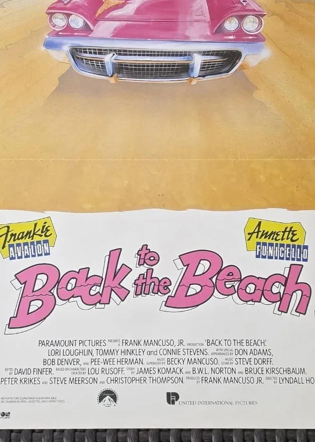 Back to the Beach 1987 Original Australian Daybill Poster Frankie Avalon VG – photo 7