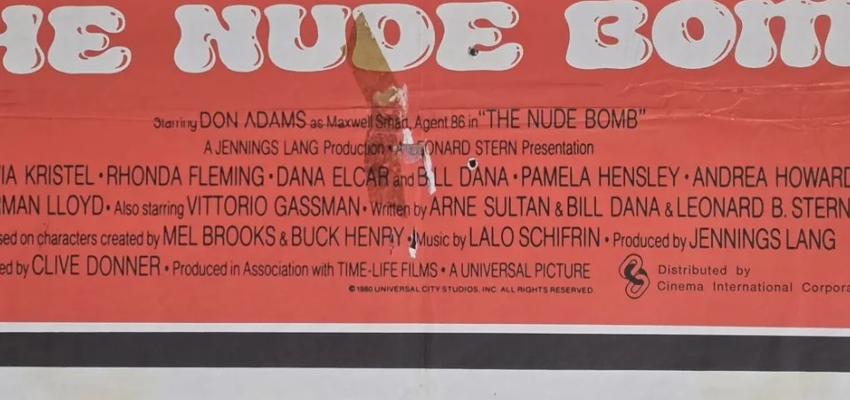 The Nude Bomb 1980 Original Australian One Sheet Movie Poster Get Smart Don Adam – photo 12