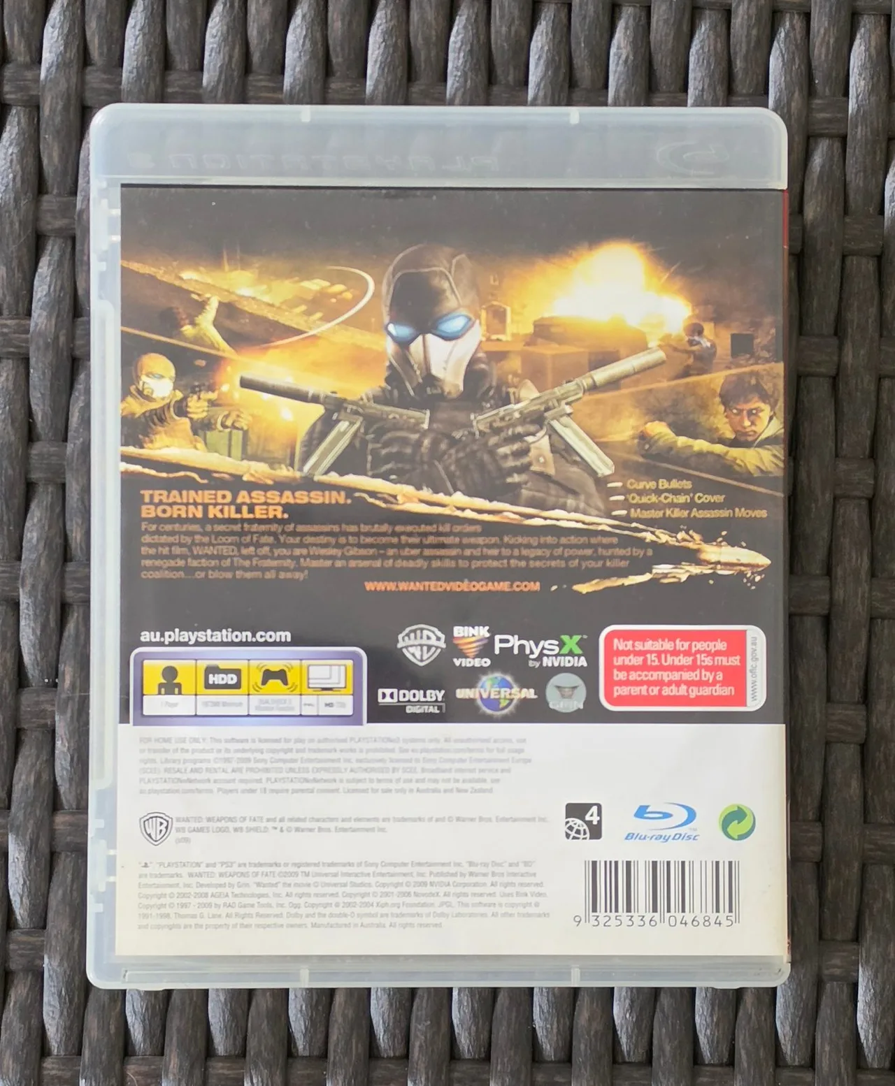 2009 Wanted: Weapons of Fate PS3 Australian Release Complete — photo 7