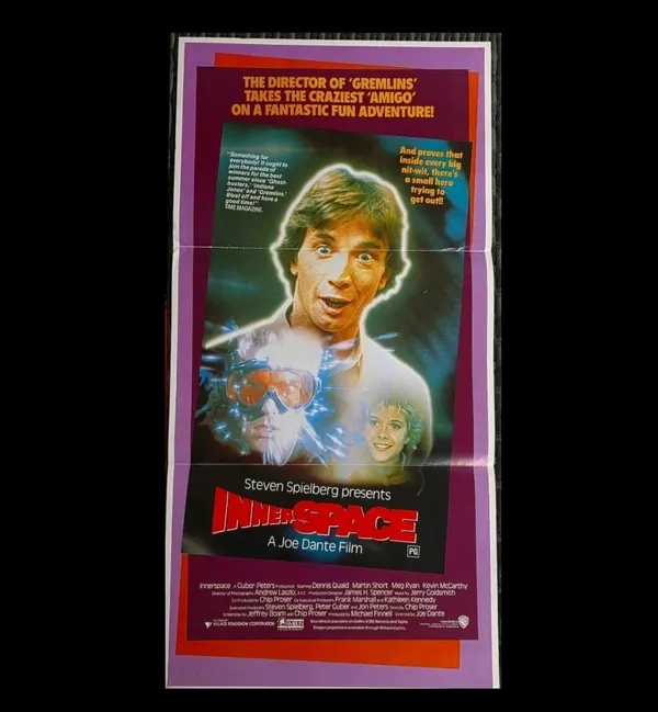 Innerspace 1987 Original Australian Daybill Poster Spielberg Sci-Fi Comedy E
