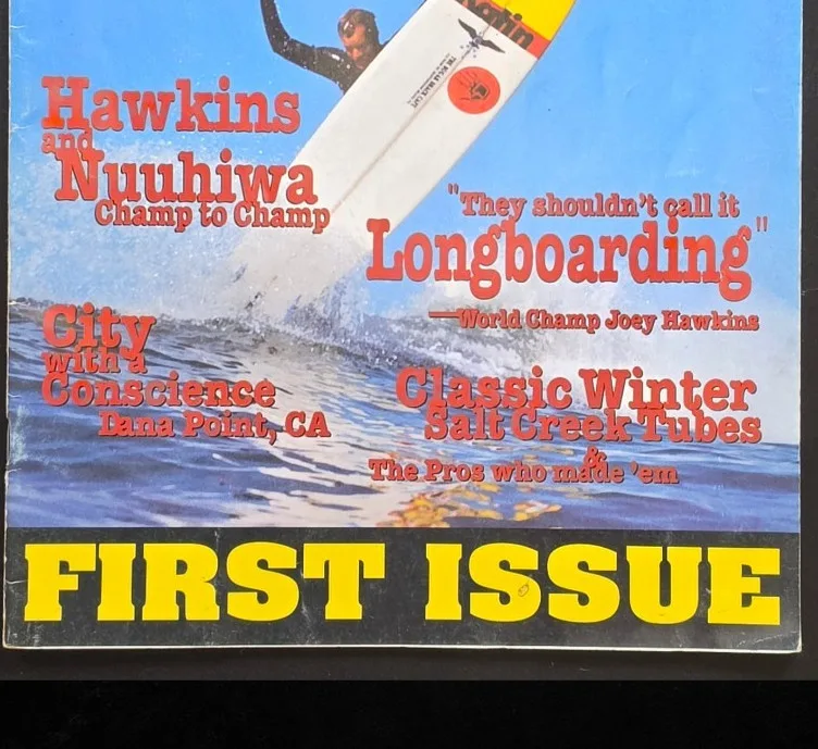 1993 Cross Step Vol. 1 No. 1 First Issue Surf Magazine Joey Hawkins VG Bag+Board – photo 7